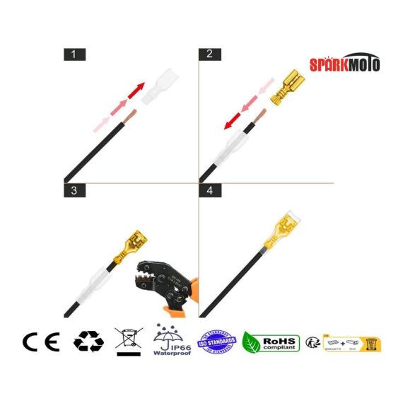 3x3 Poliger Stecker und Steckdose Set für Traktoren - DIN 9680 Wasserdicht 12V/24V 3 Polig 3 Stück
