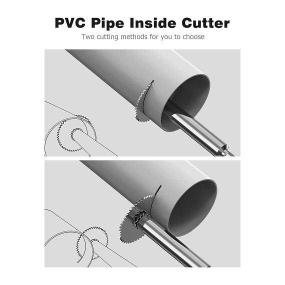 PVC Rohrschneider Set - Präziser Innenschneider für Kunststoffrohre (32 mm x 3 & 44 mm x 1