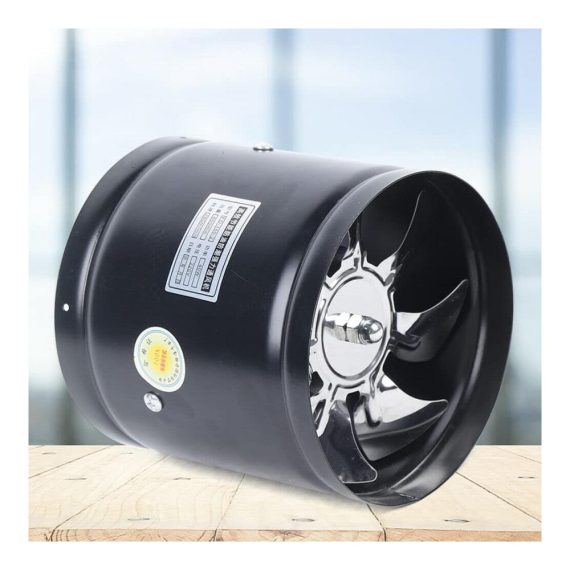 Badlüfter 150mm - Leistungsstarker Rohrlüfter 500㎡/h für Industrie- und Wohnanwendungen - Axialer Ventilator für Zuluft/Abluft in Wand Fenster Rohr - Idealer Gebläse Lüfter mit hoher Luftdurchsatzkapazität