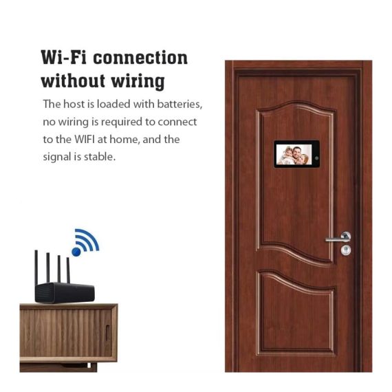 Intelligente WiFi-Türspion-Klingel mit 1080P Kamera 120° Sicht 43-Zoll-LCD Tuya Smart - Innovative Türklingel für maximale Sicherheit