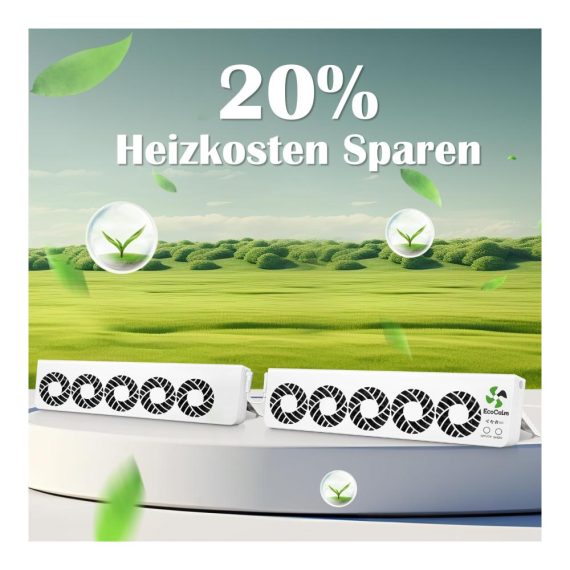 Smartes Heizungsmanagement Duo-Set Heizkörperregler & Zubehör mit leistungsstarkem Ventilator und 10 verbesserten Lüftern für maximale Heizeffizienz und Energieeinsparung
