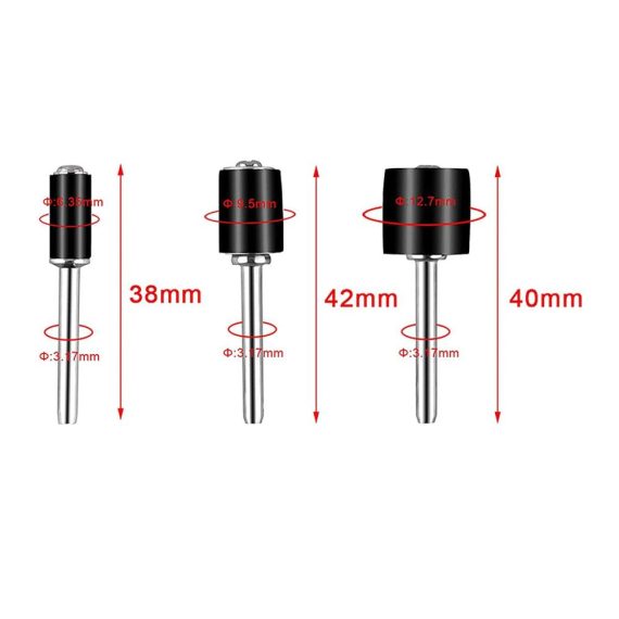 Professionelles 150-teiliges Schleifhülsen-Set für Dremel Drehwerkzeug - Drum Sander Kit mit 144 Schleifband Sleeves und 6 Schleifwalzen