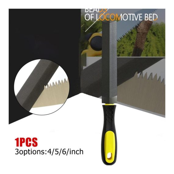Holzfeile 152 cm - Präzisions-Sägefeile aus Feinzahnstahl für Holzbearbeitung mit Schleifwerkzeug
