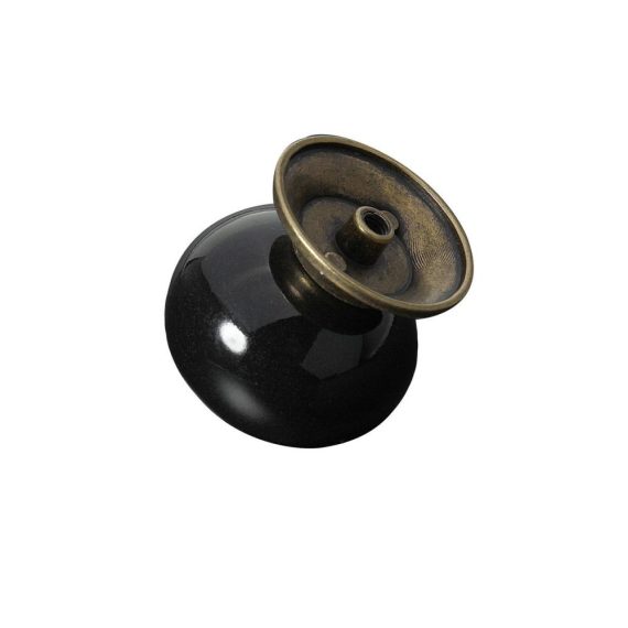 Moderner 5er Pack schwarze Keramikgriffe für Küche Schränke und Schubladen - stilvolle Akzente für einen zeitgemäßen Look