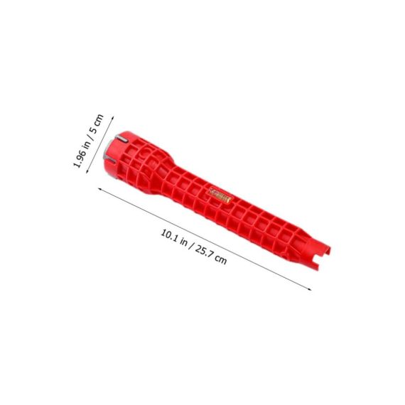 Multifunktionaler Sanitärwerkzeug-Set Rohrzangen & Wasserhahn-Installer | Klempner-Schlüssel für Spülbeckeninstallation | Badezimmerrohrabzieher (Rot 10x10x1.97 Zoll