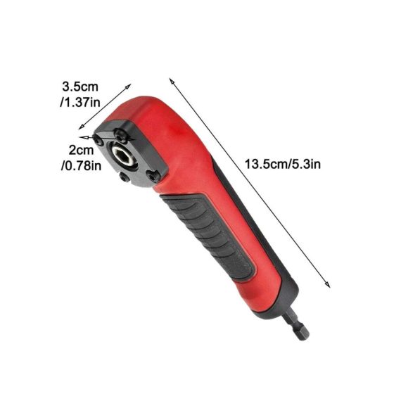 Präzise Winkelbohrmaschinen Schraubendreher-Set mit 90° Drehgelenk Stecknuss-Adapter und Eckvorrichtung für 18-V-Schlagschrauber und Bohrer-Bit – Optimales Zubehör für einfache und effiziente Arbeiten