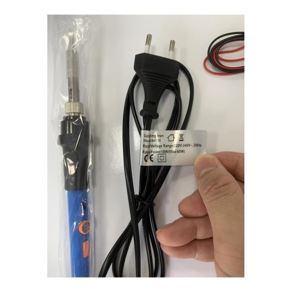 Lötstation 60W Präzises Lötkolben Set mit einstellbarer Temperatur (220-480℃) Entlötpumpe Lötzinn Pinzette Drahtschneider und Lötkolbenständer für Elektrotechnik Reparaturen und Hausgebrauch