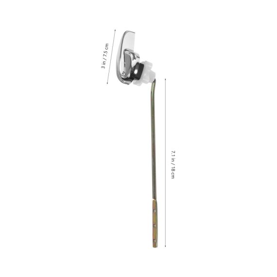 3-teiliges Toilettenteile-Set Frontmontage-Hebel Ersatz-Toilettenseitenmontagegriff und Spülkästen-Schlüssel für optimale Toiletteneffizienz