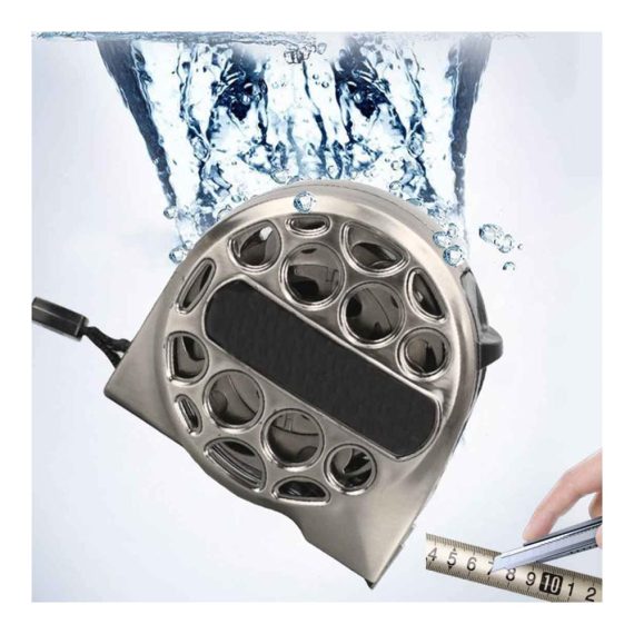 Edelstahl-Maßband Wasserdicht Einziehbar Metrisch Verschleißfest Rostfrei Hohl-Design Gürtelklemme Rollmeter - Perfektes Messwerkzeug für präzise Messungen