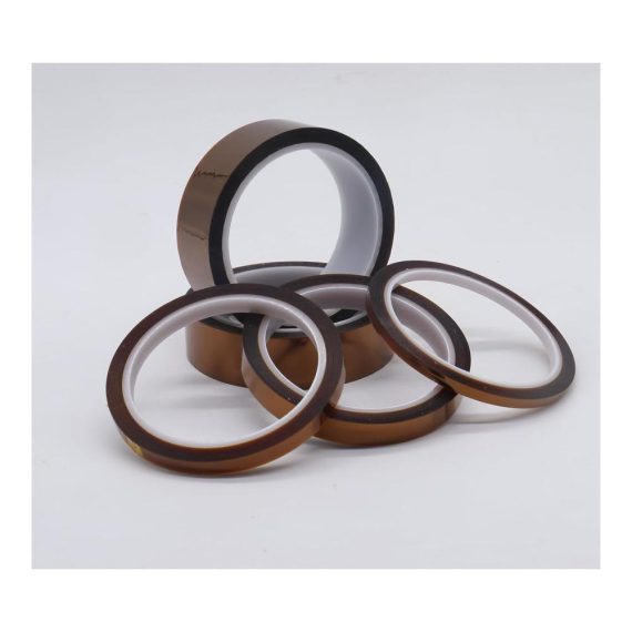 Malerkrepp BOMEI PACK - Hitzebeständiges Polyimid Klebeband für Sublimationsdruck & Lötarbeiten - 5 Rollen (5 mm/8 mm/12 mm/25 mm/30 mm x 33 m
