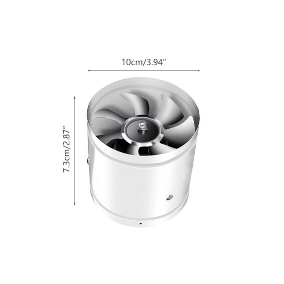 Badlüfter Btstil 100mm Inline Rohrventilator - Leiser Betrieb 140m³/h Abluft & Zuluft Industrielüfter für Büro Halle Hydroponic Zimmer - Energieeffizienter Rohrlüfter in Weiß
