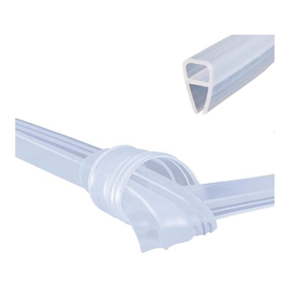 2m Duschdichtung für 6/8/10/12 mm Glasdicke - Glastür Dichtung für Duschkabinen & -wände Duschtüren - h/U Shape