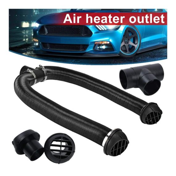Lüftungszubehör 60 mm Lüftungsschlauch mit T-Stück Heizungsrohr Luftauslass & Clips