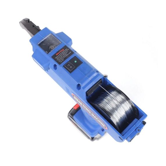 Elektrische Rebar-Bindemaschine für 8-34mm Draht - Handheld & Automatisch Glätter & Bieger Rebar-Tier Wiederaufladbares Handumreifungsgerät (Blau