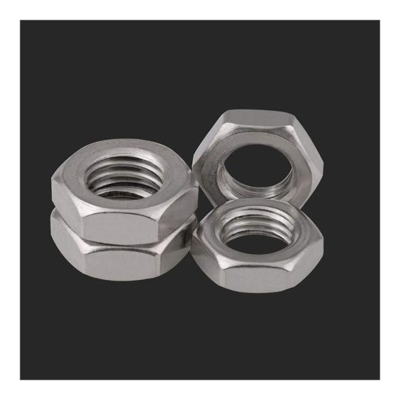 Feingewinde Sechskantmuttern & Muttern für Maschinenschrauben | Sicherungsmutter aus Edelstahl | M14x1.0mm | Packung mit 2 Stück