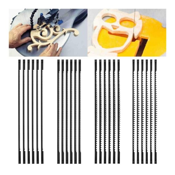 Bügelsäge-Set 24-teilige Auswahl an Astsägen Handsägen Baumfällsägen & Sägeblättern für schnellen Schnitt - Profi-Stichsägeblätter für präzisen Holzschnitt mit Jig Saw Cutter