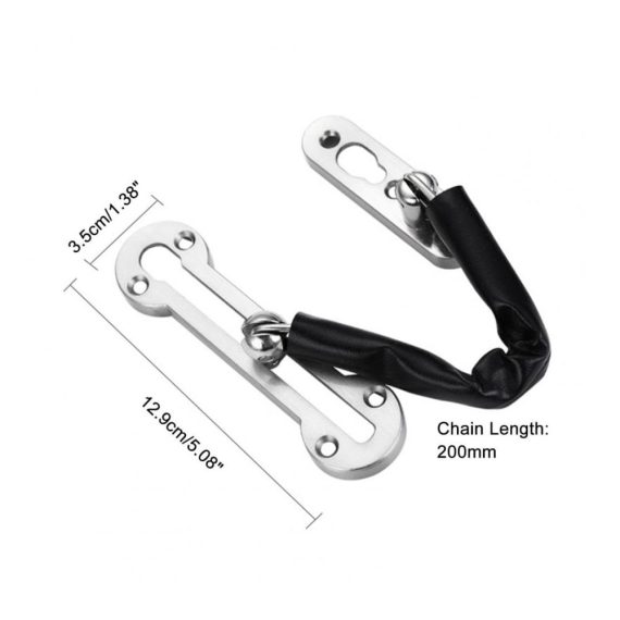 Sicherheits-Türkette 20 cm - Edelstahl Türschlosskette in 5 Farben mit Galvanik Anti-Diebstahl Rostschutz verdicktem Bolzen - Hochsicherheits-Türkettenschloss für Türbeschläge (Color B