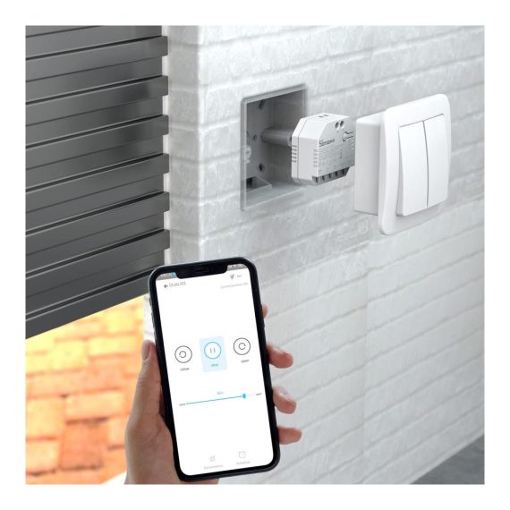 SONOFF DualR3 Wlan Rollladensteuerung - Smart Schalter für Garagentor mit Messfunktion 2Wege 2Gang Relais Modul 3 Arbeitsmodi Fernbedienung Licht- und Fensterlädensteuerung Alexa/Google Home/Siri Kompatibel