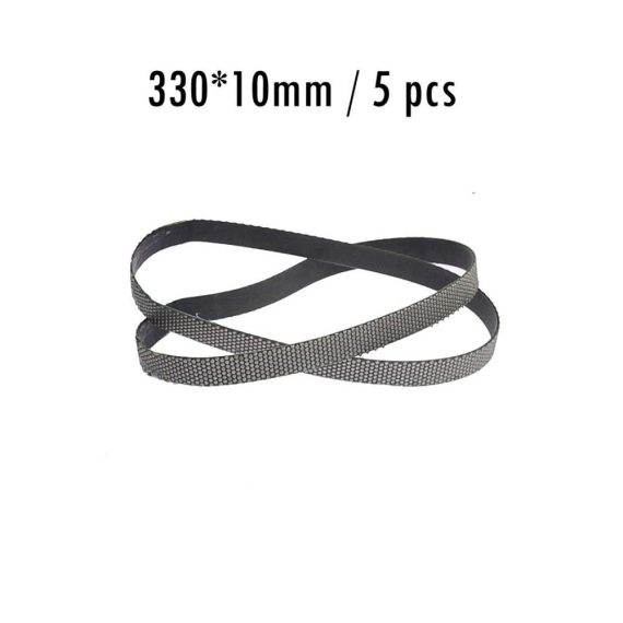 Diamant-Schleifbänder P200/230 für Hartlegierung Keramik & Polieren - 5 Stück 330x20mm Elektroplattiert für Schleifen und Dressing Körnung P1000