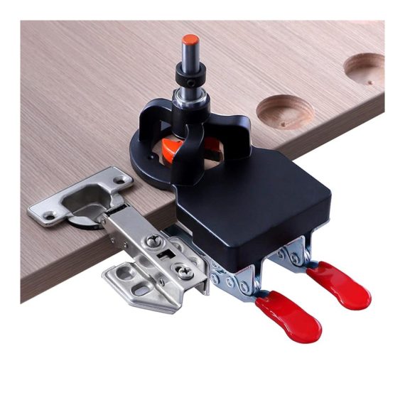 35 mm Scharnier Bohrschablone - Professionelle Türbeschlag Bohrvorrichtung für präzise Holzbearbeitung und DIY-Projekte
