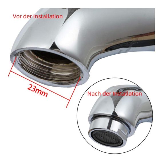3er Set M24 Wasserhahn Strahlregler & Filtereinsatz | Küche & Bad | Sprudler-Ersatzteile in Poliertem Chrom