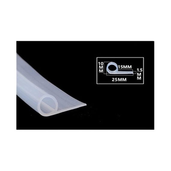 Silikon Fensterdichtungen P-Typ - Hochtemperatur-Dichtungsofen für Türfenster 1M Gummi-Dichtungsleiste Weatherstrip in Schwarz/Weiß/Rot