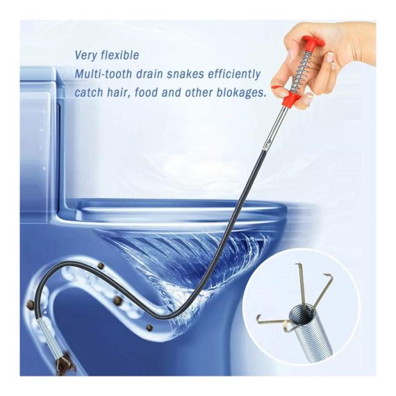 Industrie-Pinzetten Set mit Flexiblen Krallengreifern für Arbeiten in Engen Räumen – Küche Waschbecken Bad – 3 STK (60cm/90cm/200cm