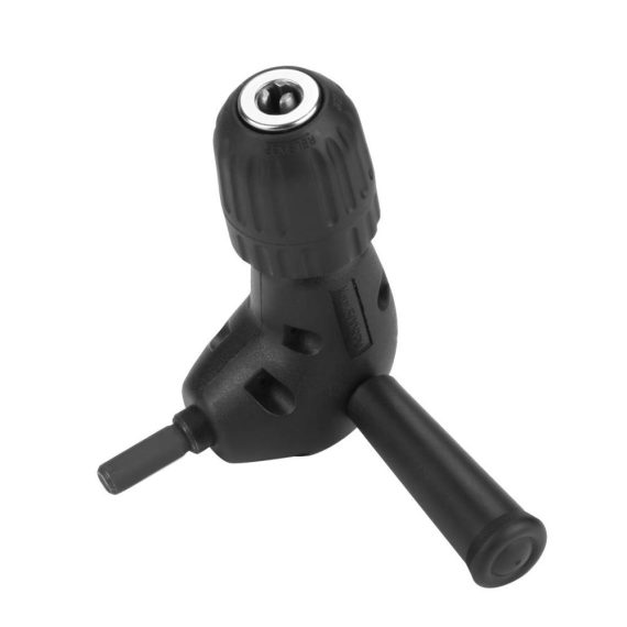 90-Grad Bohrmaschinenadapter 3/8 Zoll Schnellspannbohrfutter - Präziser rechtwinkliger Bohrerzusatz mit 95-mm Rundschaft für effizientes Bohren und optimales Bohrerzubehör