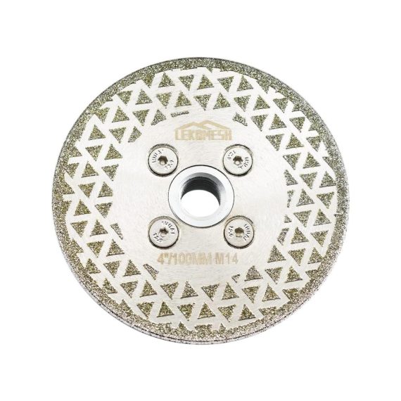 100MM Diamant-Trennscheiben | Doppelseitiges Sägeblatt für Granit Marmor Keramik | M14 Gewinde für Winkelschleifer