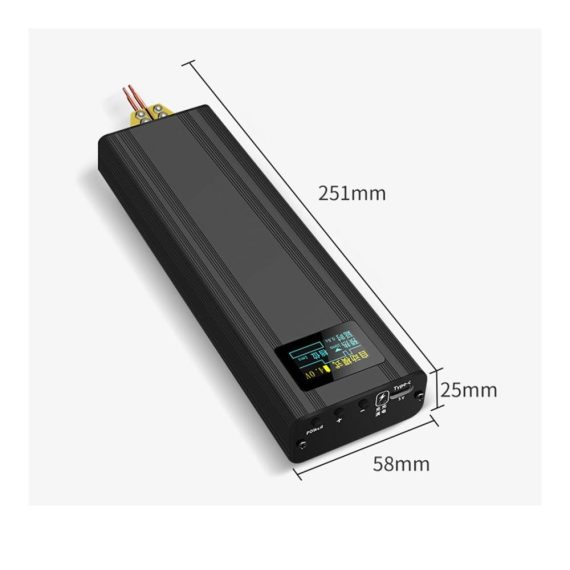 Mini Digitales Punktschweißgerät für 18650 Lithiumbatterie – Tragbare Handheld-Punktschweißmaschine mit Digitalanzeige für Ni- Ni-Cd