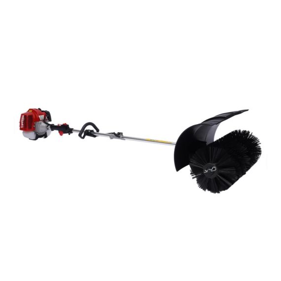 Benzin Schneefräsen Set 52CC 2-Takt Motor Elektrischer Besen Schneeschieber - Kraftvolle 2.3PS Kehrmaschine für effiziente Schneeräumung