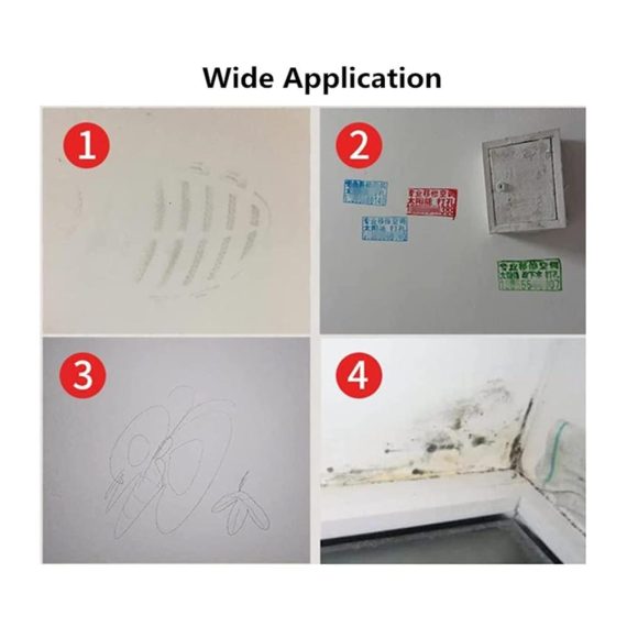 2 PCS Wall Repair Kit - Quick-Drying Spackle Paste with Roller for Graffiti Scratches Stains - White Wall Mending Agent