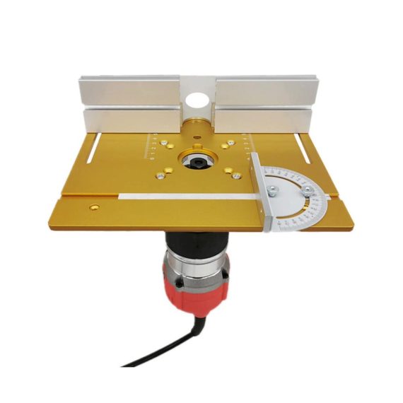 Oberfräsen Frästisch Set mit 3 Einlegeplatten - Aluminiumlegierung für präzise Holzbearbeitung