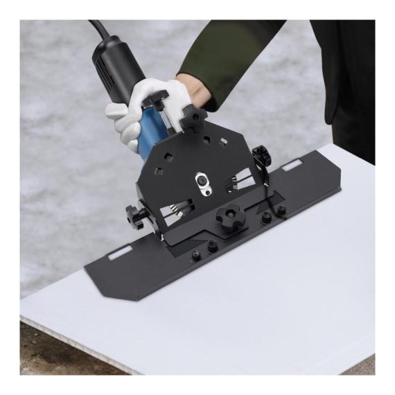 Effizienter Fliesenschneider mit Keramikfliesen-Schneidehalterung für Winkelschleifer (115/125 mm) für präzises 45°-Schneiden