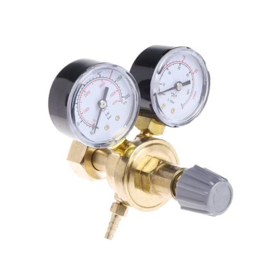 Gasschweißgerät Druckminderer mit Manometer – Präziser Argon/CO2 Inertgas-Druckregler für MIG/WIG/MAG Schweißgeräte Gasarmatur mit Schutzgasfunktion