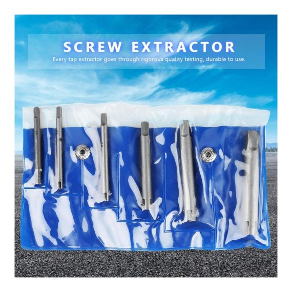 Gewindebohrer Auszieher Set - Effektive Stahlkopfbruch Entfernung und Schraubenausdrehung | Robuster Gewindebohrersatz für präzises Arbeiten (6Pcs