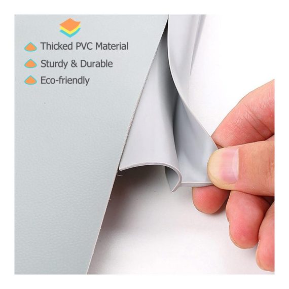 Selbstklebendes Teppichkantenband - Flexibles PVC Schneidbar Teppichumrandung für Fußmatten - Grau - 2000 cm - Ideal für Teppich-zu-Fliesen/Fliesen-zu-Teppich