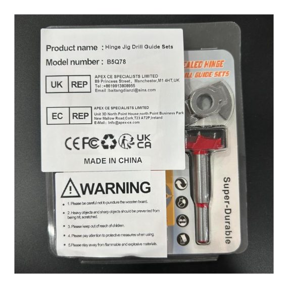 Forstnerbohrer Scharnierbohrer Set - Bohrschablone für Topfscharnier Montageplatten 35mm Forstnerbohrer - Perfekt für Schrankscharniere und Steckdosen
