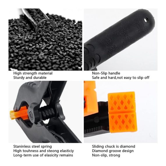 20 Mini Federklemmen DRERIO - Schwarze Nylon Spannklemmen für Fotografie Foto Studio Handwerk Garten und Terrasse - Hochleistungs-Frühlings-Klemmen für vielseitigen Einsatz