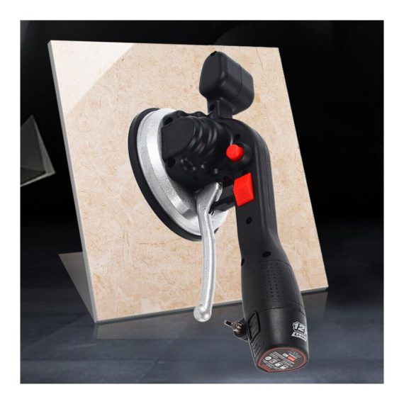 12.000 U/min Fliesenvibrationsmaschine m/Akku | Fliesenhämmer Nivellierer für Fliesenleger | Max. Belastung 100 kg | 6 Gang