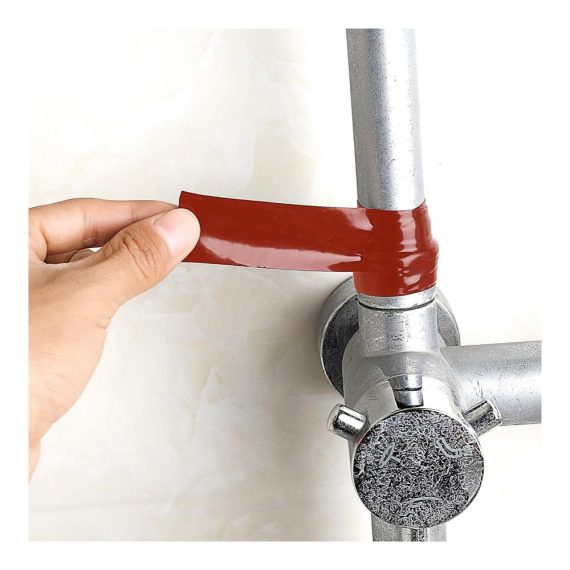 Selbstverschweißendes Silikonband - Wasserdichtes Reparaturband für Schläuche Kabel und Rohre - Ideales Selbstklebendes Abdichtband - 2 Rollen je 3 Meter (Rot