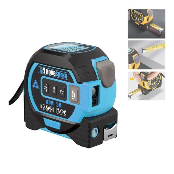 3-in-1 Infrarot-Lasermessgerät & Zubehör mit Maßband Präzises Laser-Messwerkzeug