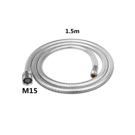 Edelstahl Brauseschlauch - Flexibler G1/2 Duschschlauch 15m doppelt verriegelt für Bad Duschkopf Rohrleitungssystem Bad Spray - Hochwertiger Bad Schlauch