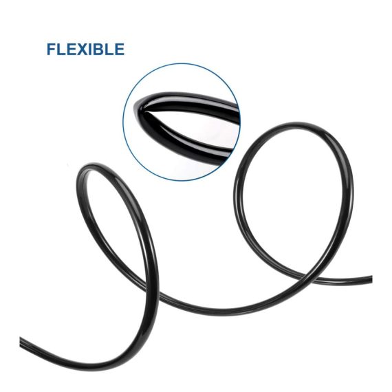 Pneumatischer Luftschlauch 6x4 mm - 15m Flexibler PU-Polyurethan Druckluftschlauch für Luftkompressoren Schwarz