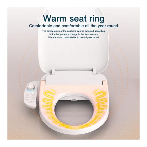 Elektronischer Bidet-Toilettensitz Stabform Baumwollweiß Selbst-Bidet für Zuhause und Hotel (EU220V