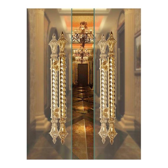 Europäischer Stil Goldene Türgriffschlösser für Hotelwohnungen - Innen-/Außengriffe gewerblicher Kauf Eleganz in jedem Detail
