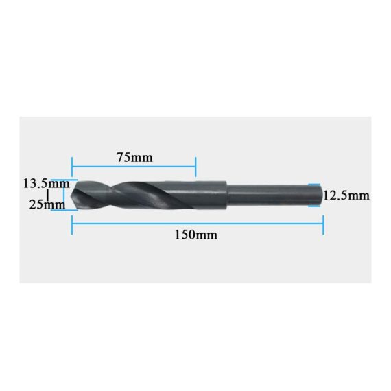 Hartmetall-Spiralbohrer 165 mm - Hochleistungs Schlangenbohrer für Eisen Aluminium Kupfer Holz & Kunststoff