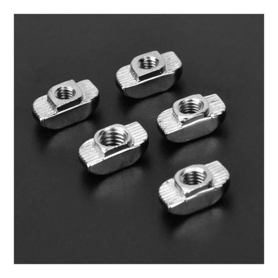 120 Stück T-Nut-Schiebemuttern Set für 3030 Aluminiumprofile | M4 M5 M6 T-Nut-Muttern – Hardware-Befestigungselemente