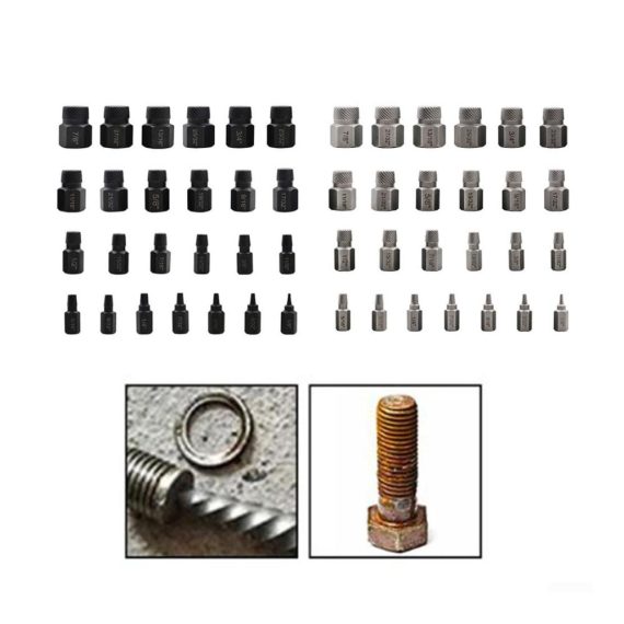 Gewindebohrer-Auszieher und Schraubenausdreher-Set 25-teilig - Entfernen Sie mühelos beschädigte oder gebrochene Bolzen mit dem Sechskant-Ausdreher-Set in elegantem Schwarz