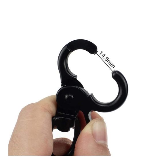 Schnellverschlusskarabiner Set mit 6 Stück - Robuste Zinklegierung Drehgelenk ideal für Haustiergeschirre Gepäck und mehr